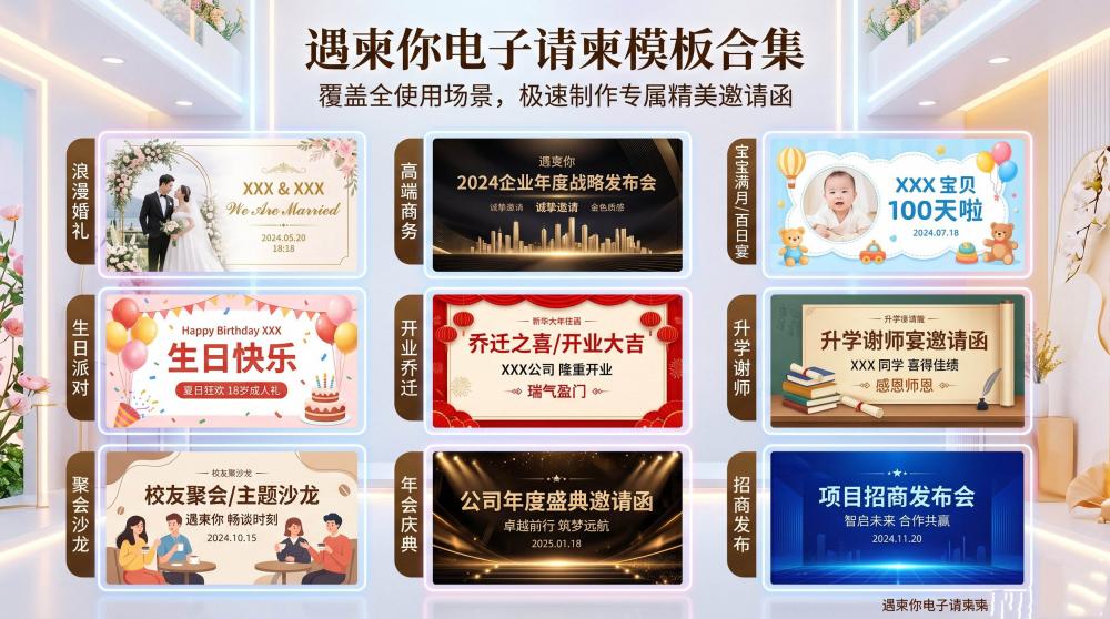 谢师宴电子请柬制作全攻略｜选模板+调版式，小白也能轻松搞定